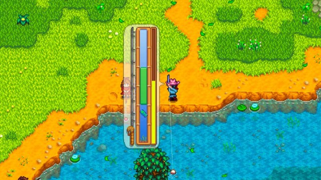 fishing in Stardew Valley Derby Trout