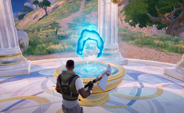 A Scrying Pool in Fortnite