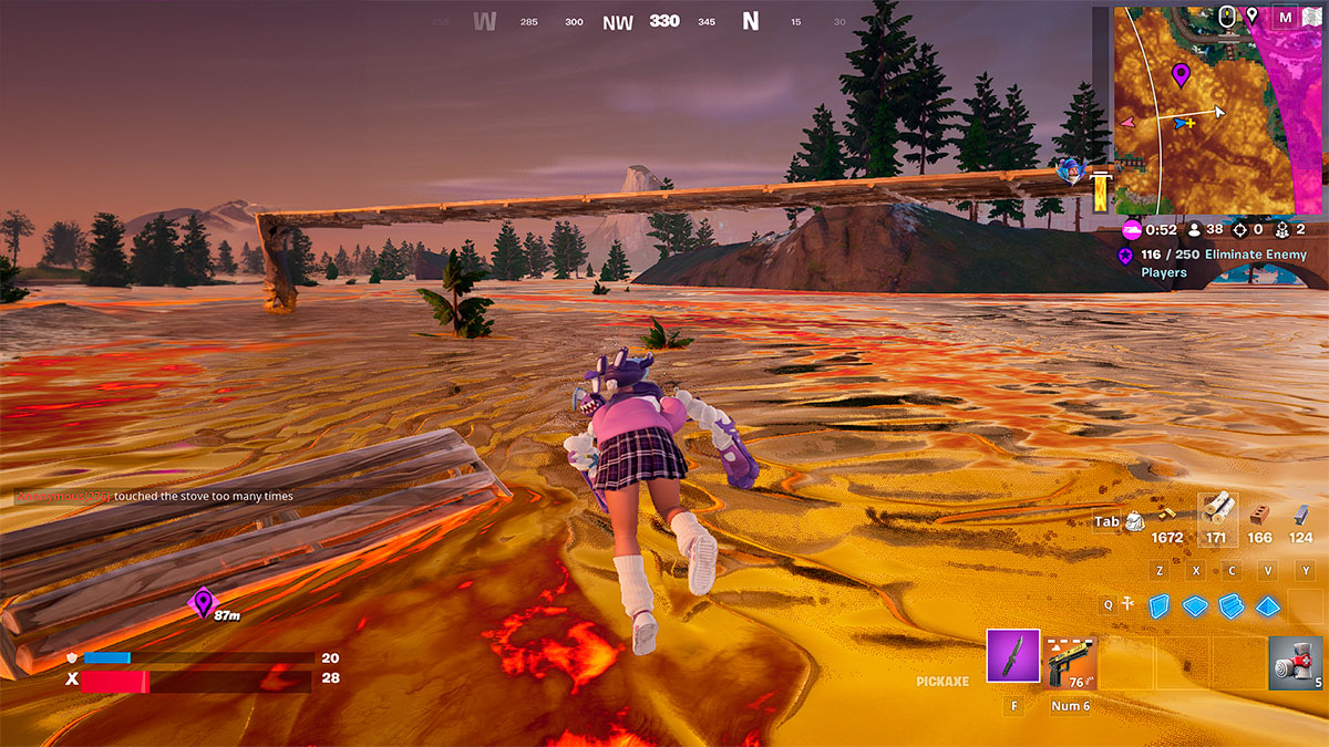 dead character in Floor is Lava FN