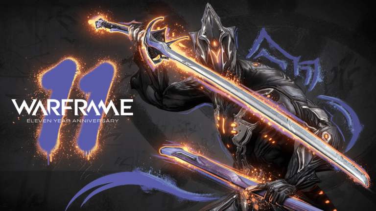 Warframe 11-year Anniversary Celebration banner