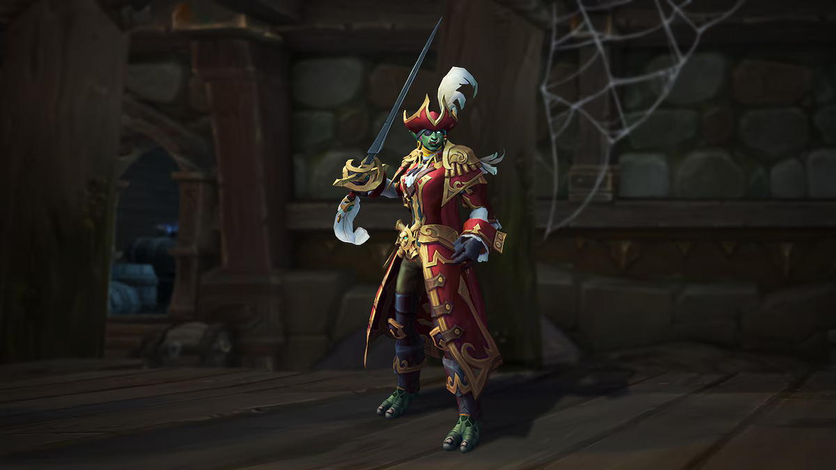 WoW troll dressed in pirate gear