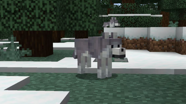 The Ashen Wolf in Minecraft.