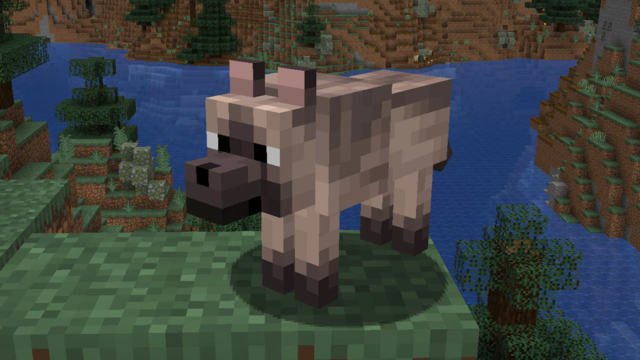 The Chestnut Wolf in Minecraft.