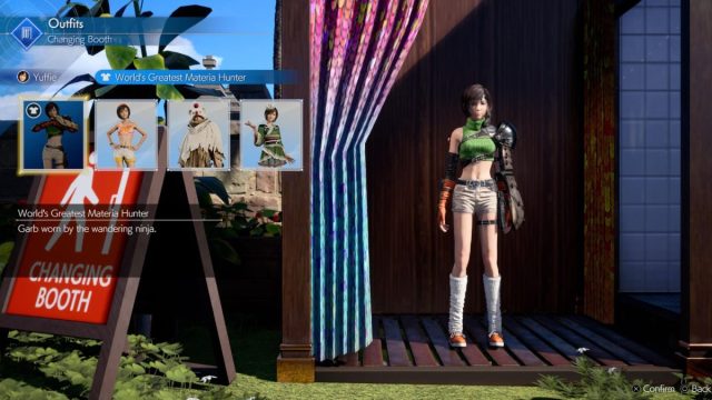 yuffie default costume in ff7 rebirth