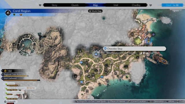 Corel Chocobo Stop location 1 in Final Fantasy 7 Rebirth