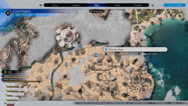 Corel Chocobo Stop location 4 in Final Fantasy 7 Rebirth