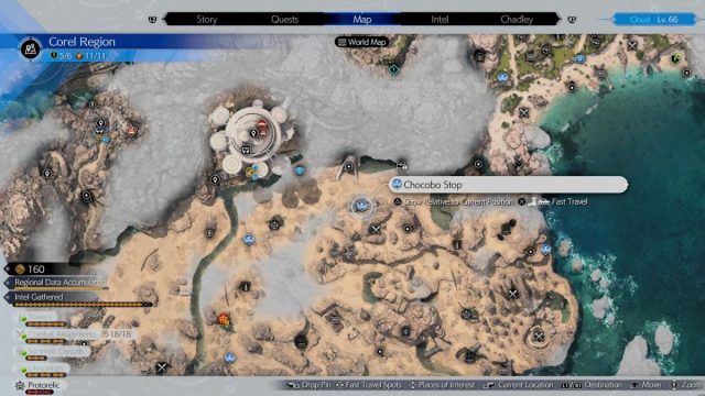 Corel Chocobo Stop location 4 in Final Fantasy 7 Rebirth