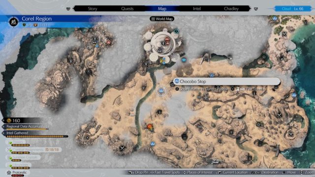 Corel Chocobo Stop location 5 in Final Fantasy 7 Rebirth