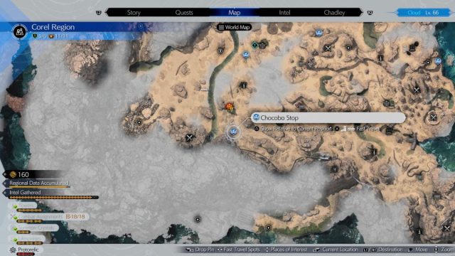 Corel Chocobo Stop location 6 in Final Fantasy 7 Rebirth