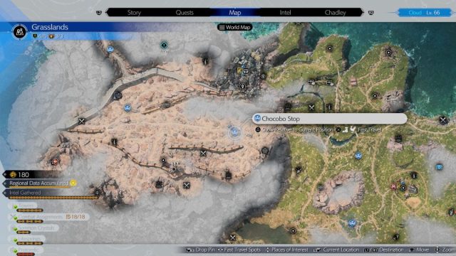 Grasslands Chocobo Stop 3 location in Final Fantasy 7 Rebirth