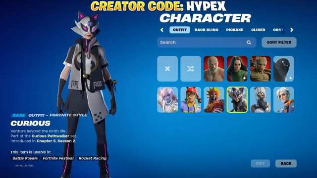 Fortnite Curious skin