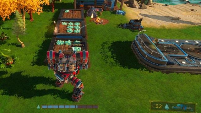 A garden at a Homestead in Lightyear Frontier.