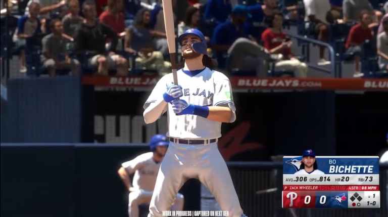 Bo Bichette at bat in MLB The Show 24