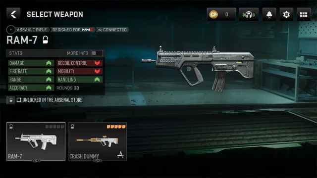 Unlockable weapons in Warzone Mobile