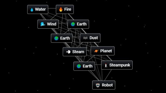 All steps needed to create Robot in Infinite Craft.