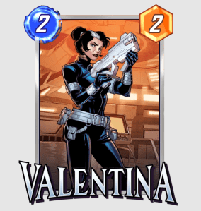 Valentina Marvel Snap card