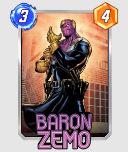 Baron Zemo Marvel Snap Card