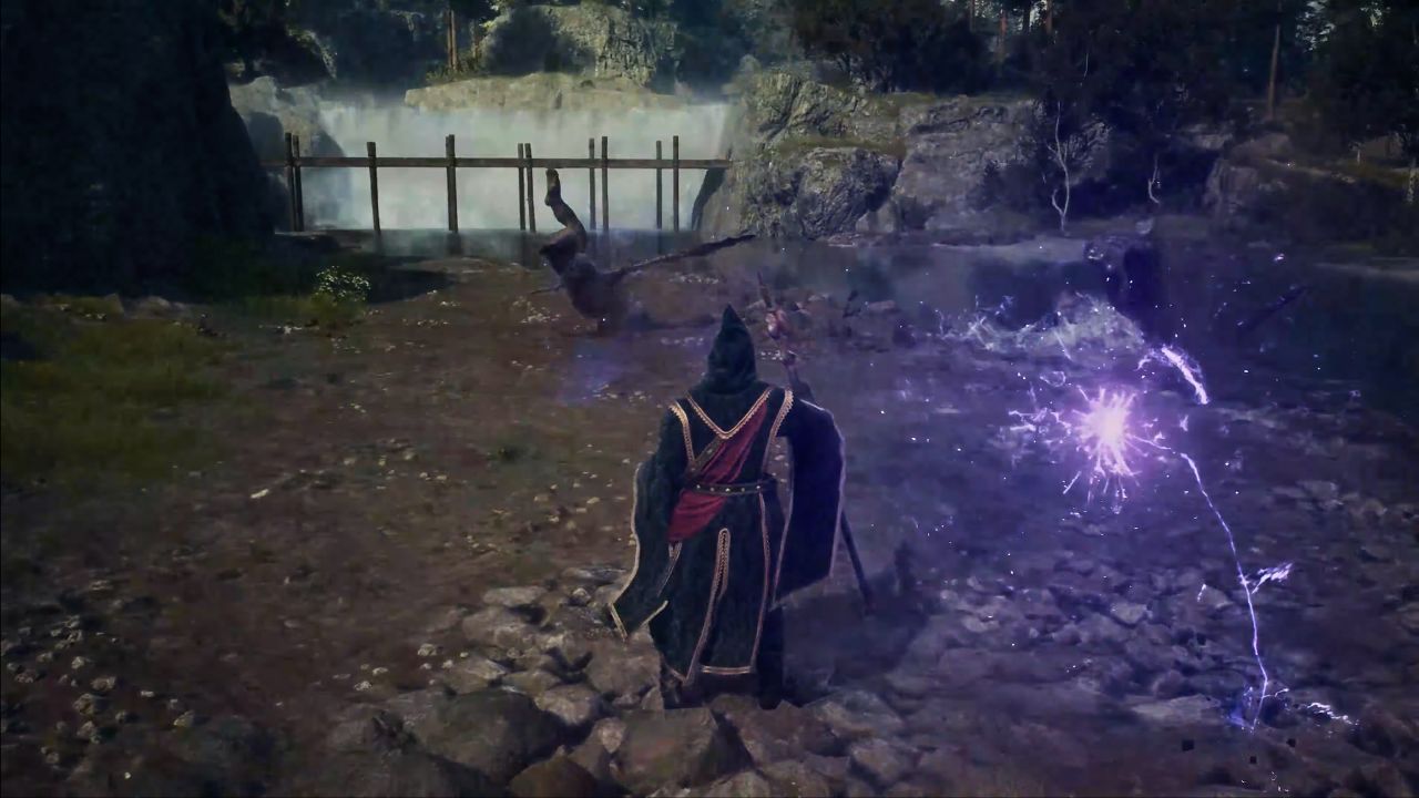 sorcerer using lightning ball spell in dragons dogma 2