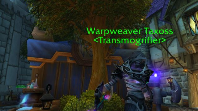 Transmog NPC in World of Warcraft.