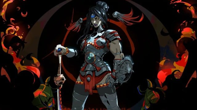 An image of the character Nemesis from Hades 2