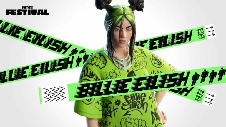 Billie Eilish in Fortnite shown in promo art.