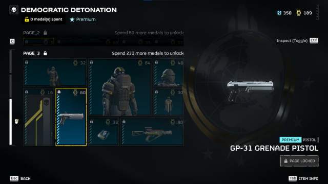 GP-31 Grenade Pistol in Helldivers 2