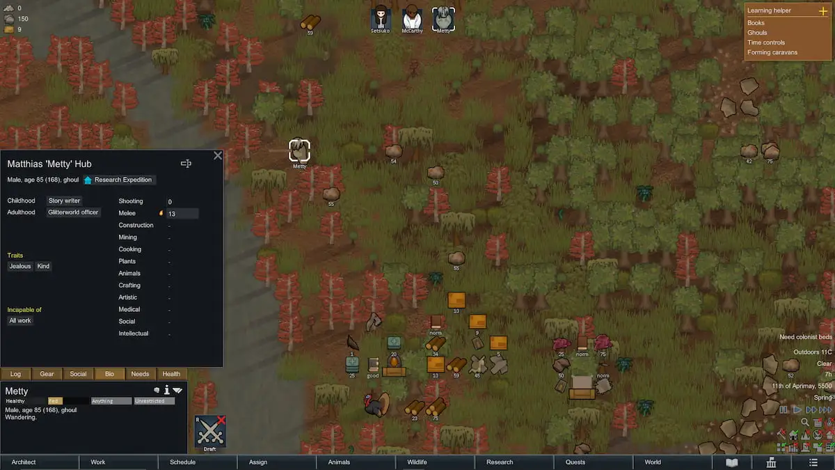 How to get a Ghoul in your colony in Rimworld Dot Esports