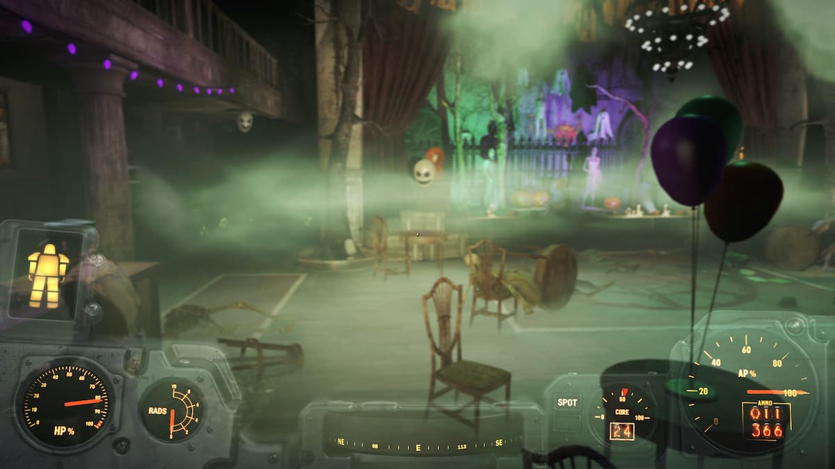 An in game image of the inside of the Harbormaster Hotel from Fallout 4