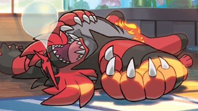 An Incineroar having a nap in Pokémon.