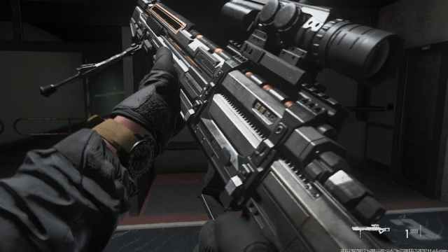 The MORS sniper weapon preview in MW3.