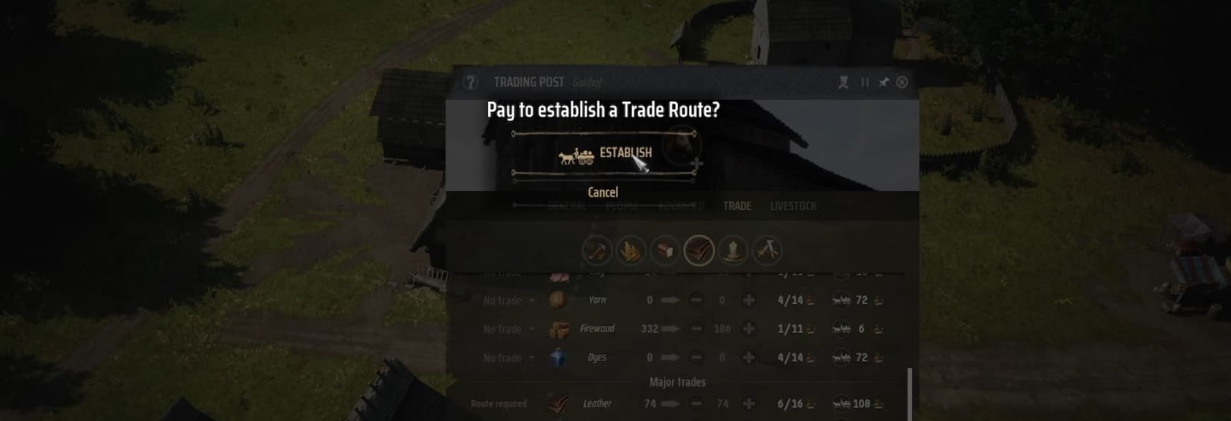 Manor Lords Trade Route explaineer