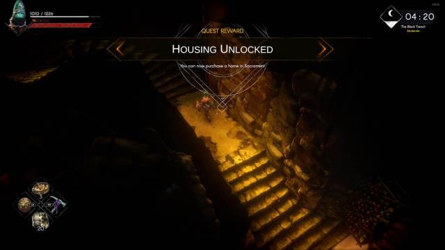 No Rest for the Wicked character unlocked the ability to buy a house