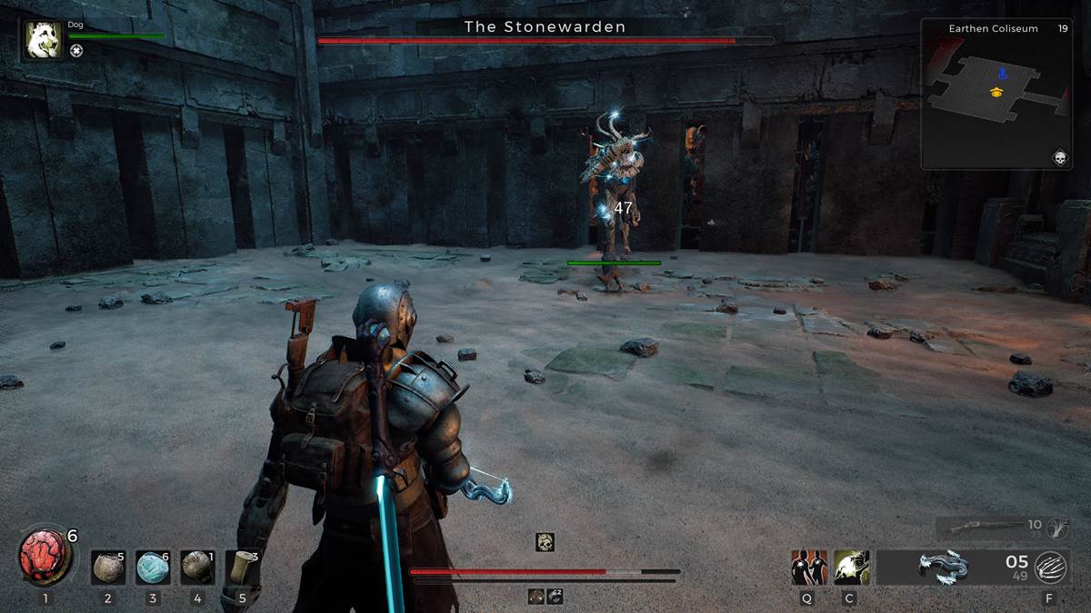 Remnant 2 player is facing the Stonewarden