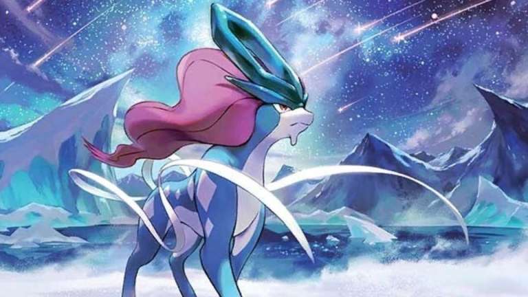 Suicune Pokemon TCG art.