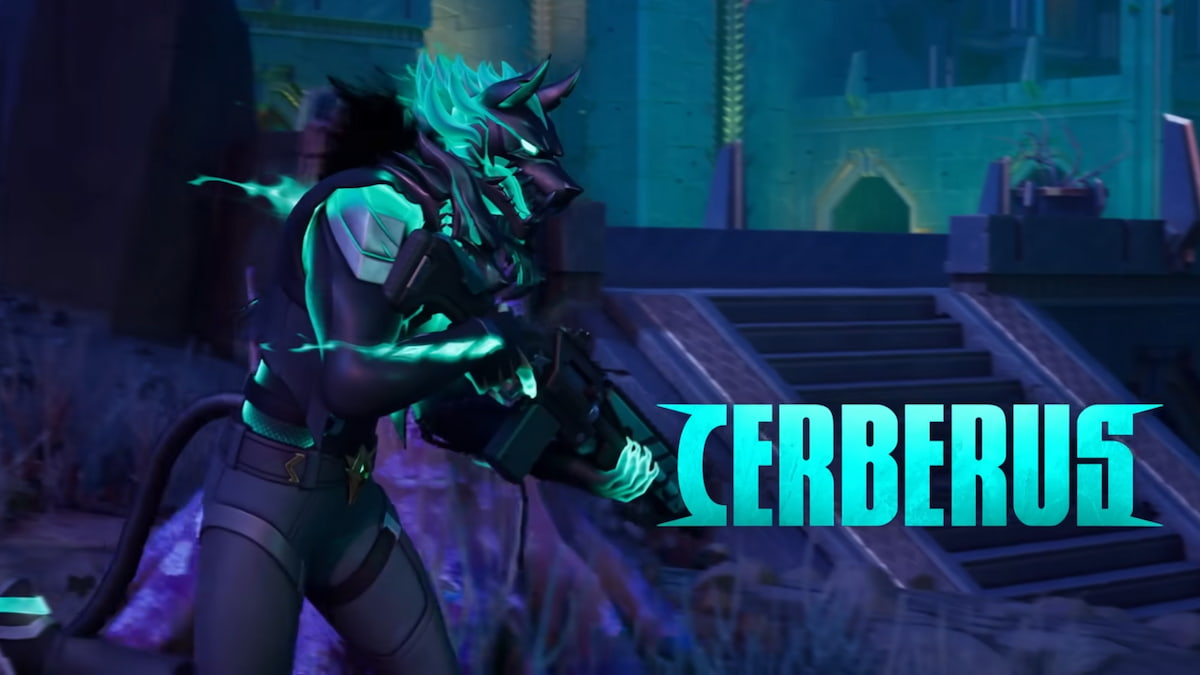 Cerberus running in Fortnite.
