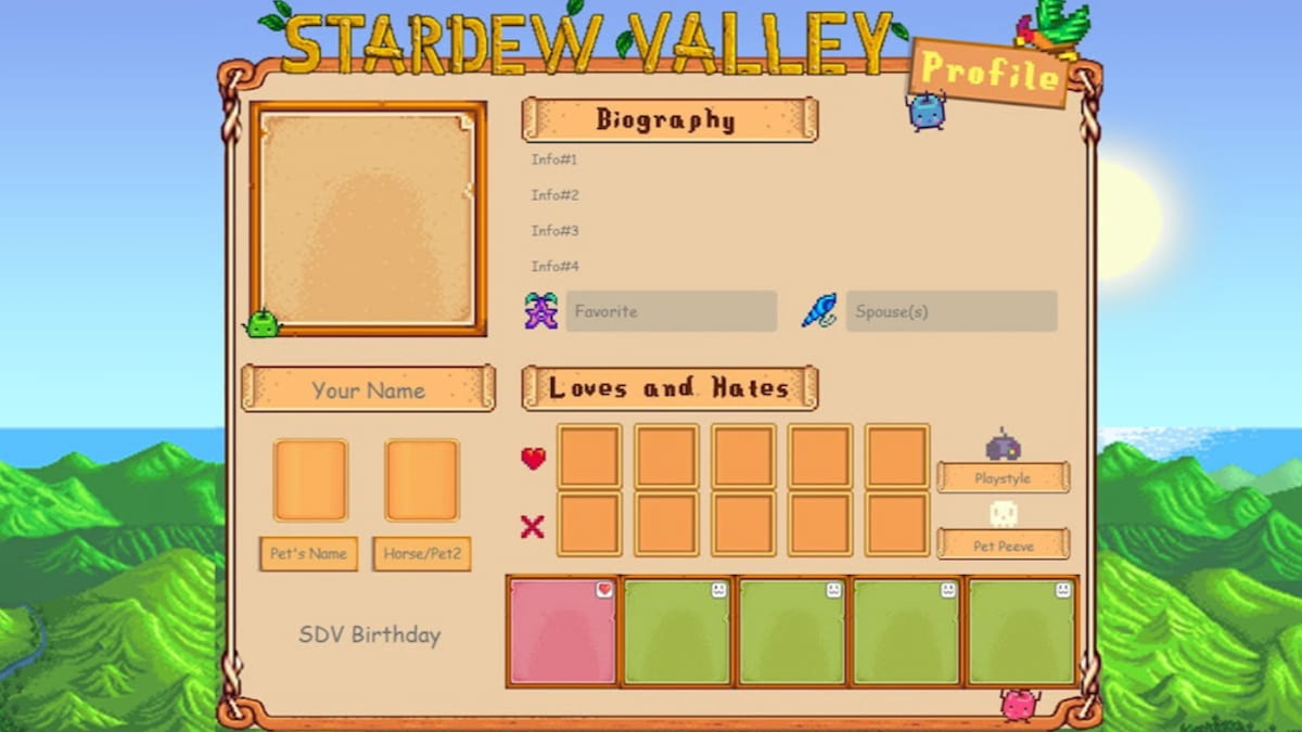 How to make a Stardew Valley custom character profile Dot Esports