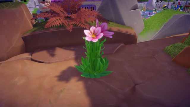 Pink Houseleek is growing in the Sunlit Plateau in Disney Dreamlight Valley