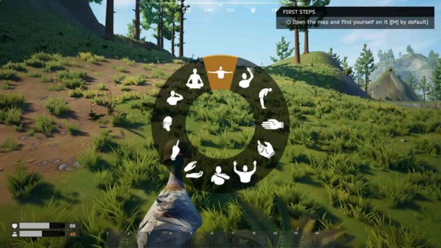 emote wheel in duckside