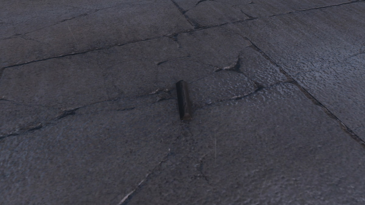 Aluminum bar on the ground in Fallout 4