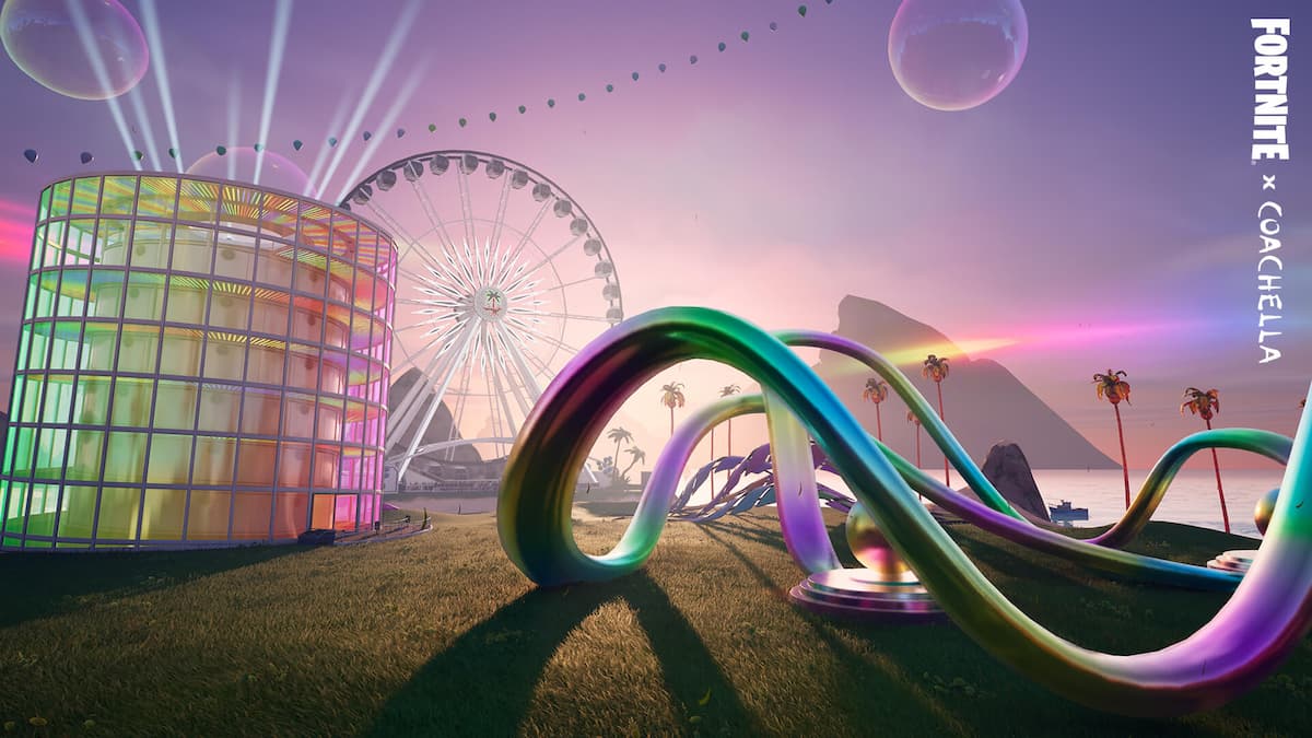 The Fortnite Coachella 2024 event.