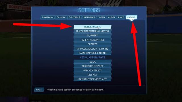 How to redeem Rocket League promo codes