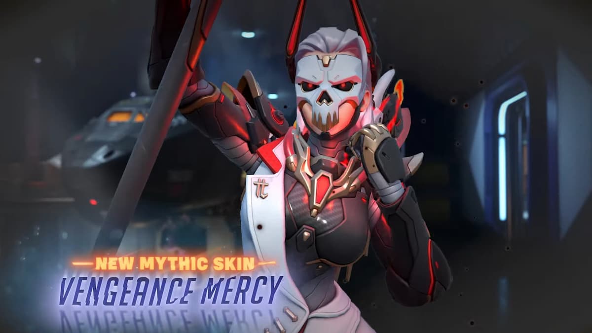 Mythic Vengeance Mercy skin in OW2