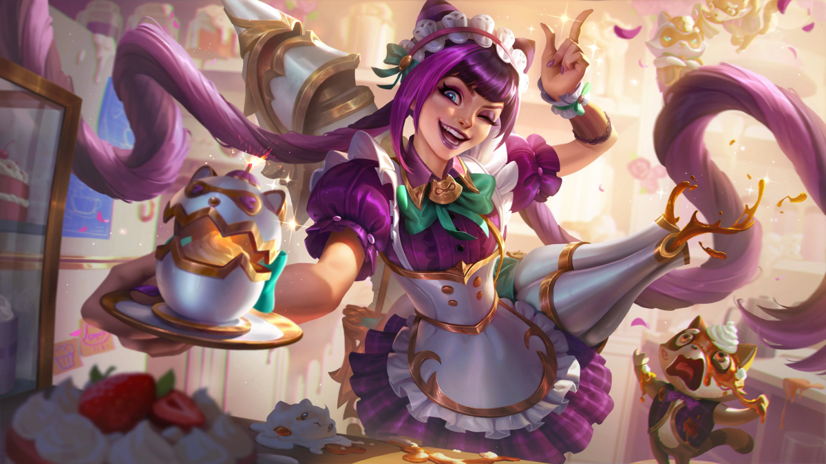 Cafe Cuties Jinx skin in League of Legends