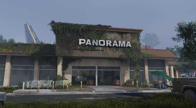 A store named Panorama in Overlook Town in Once Human.