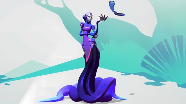 Xenobia in her standard pose in Gigantic: Rampage Edition