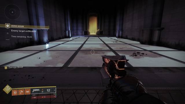 The fire floor puzzle in Zero Hour in Destiny 2, in which you must walk in the right platforms or die.