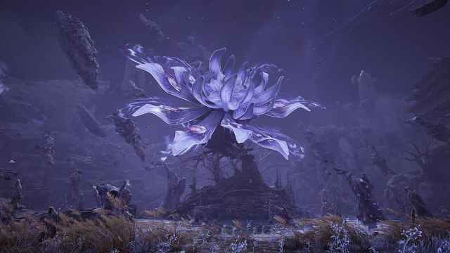 An in game image of a large plant from Ballad of Antara
