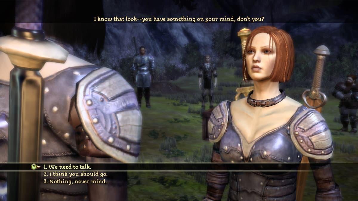 An in game image of Leliana from Dragon Age: Origins