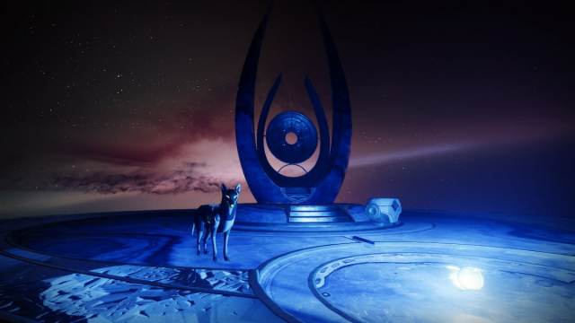 Archie stands by Mara Sov's Throne in Unknown Space in Destiny 2's Dreaming City.