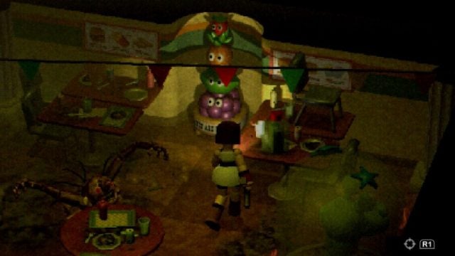 Order the drinks on the Neptune Palace machine based on the fruit toys in the restaurant